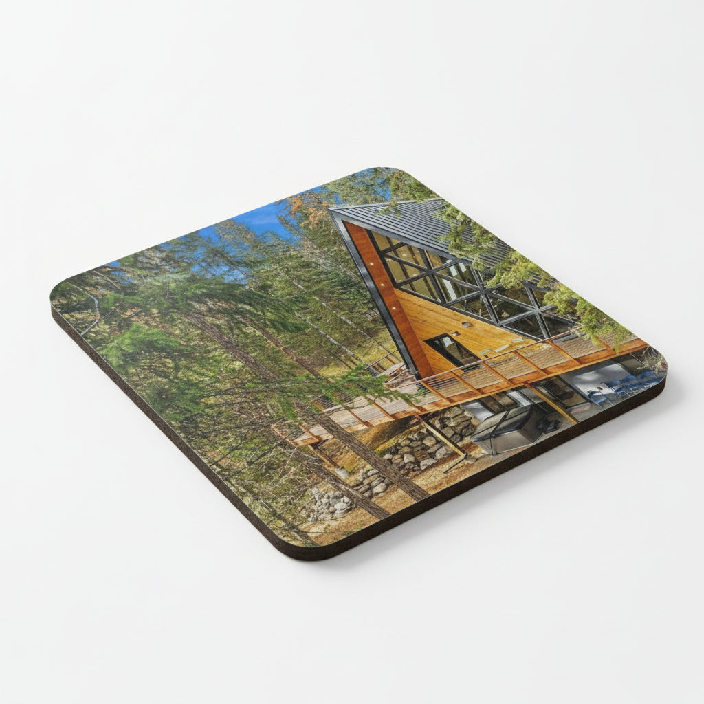 Custom Real Estate Property Listing Coaster for Buyer Closing Gift