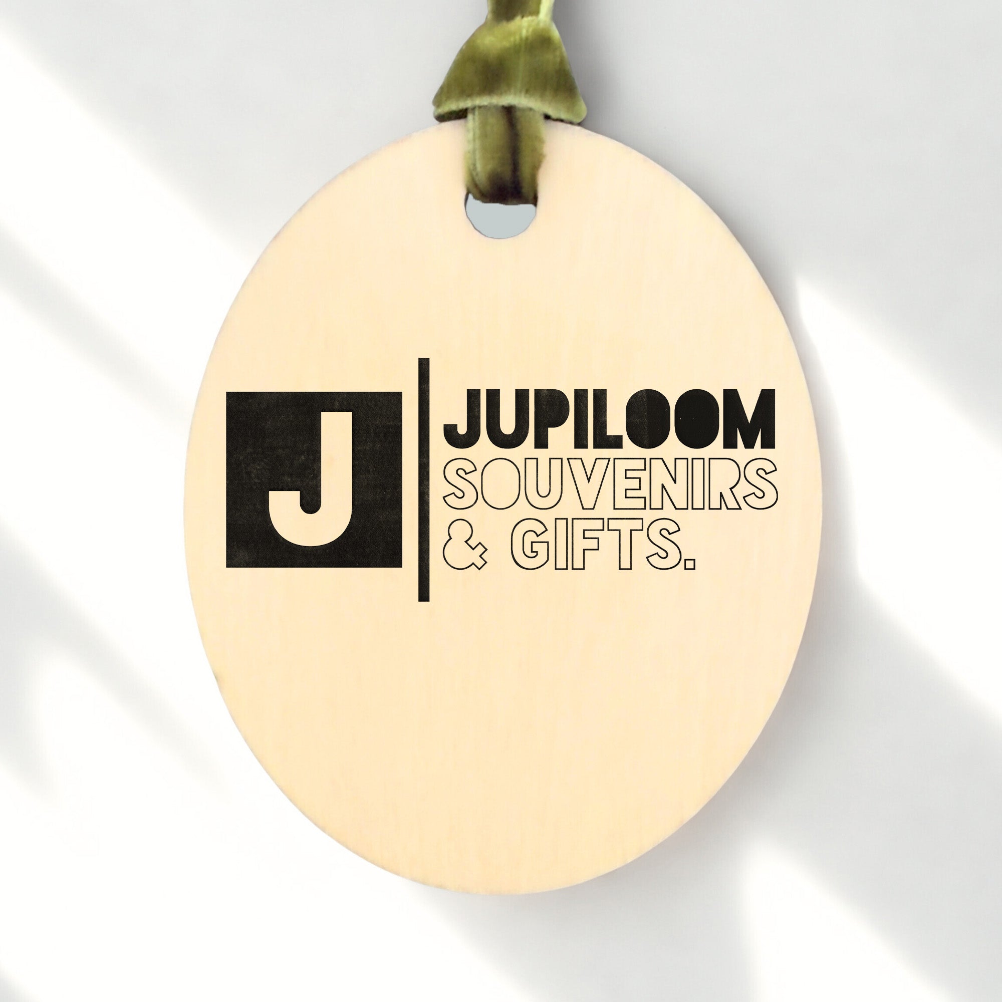 Personalized Photo on Oval Birch Wood Ornament